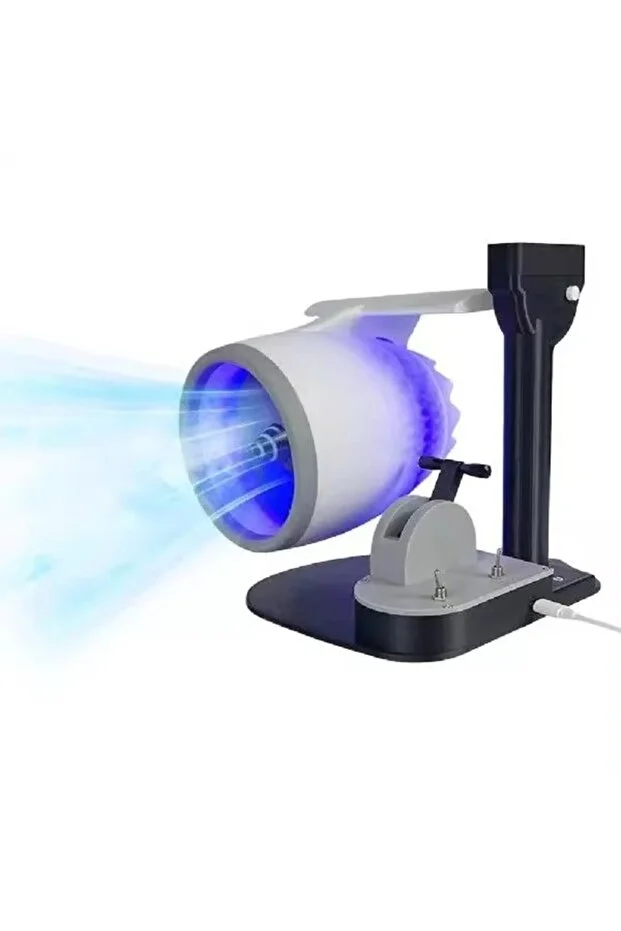 Jet Motor Tasarımlı RGB Hava Nemlendirici Fan USB Masaüstü Buhar Makinesi